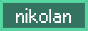 'nikolan' on a green background